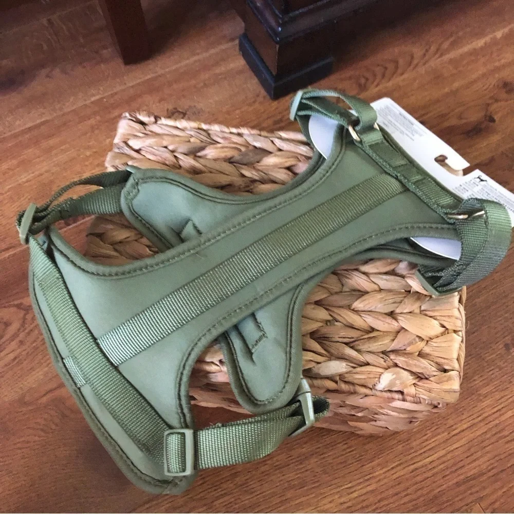 Sonoma green stretch pet clip-in harness in size M
